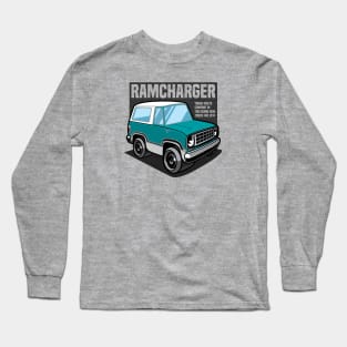 Turquoise Ramcharger (White-Based) - 1974 Long Sleeve T-Shirt